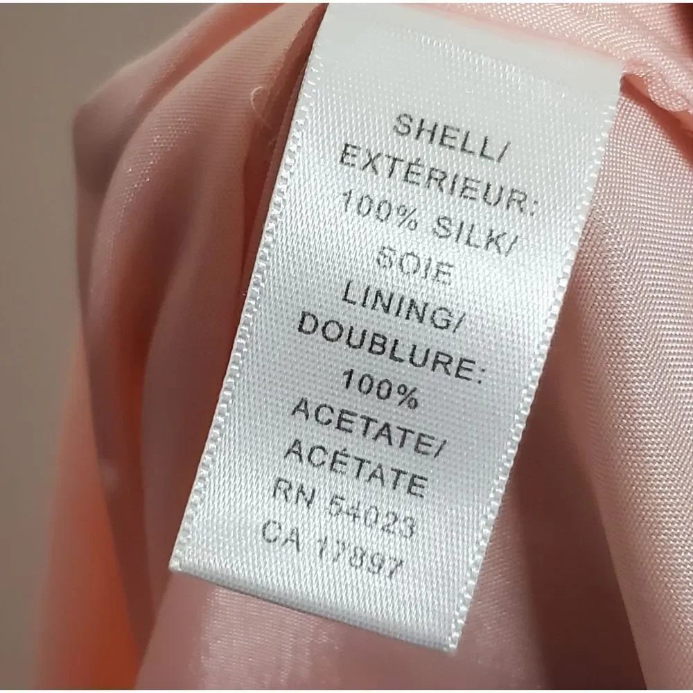 Y2K 00s 2005 Banana Republic Pastel Pink 100% Silk Tulle Pleated Mini Skirt Sz 4 - Picture 6 of 7